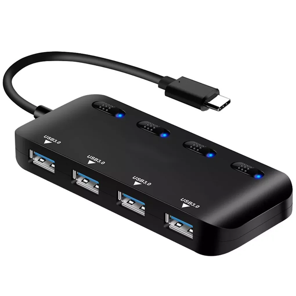 

Speed Type-C/USB3.0 HUB Multi USB Splitter 4 Ports Expander Multiple USB Expander Computer Accessories For Laptop PC