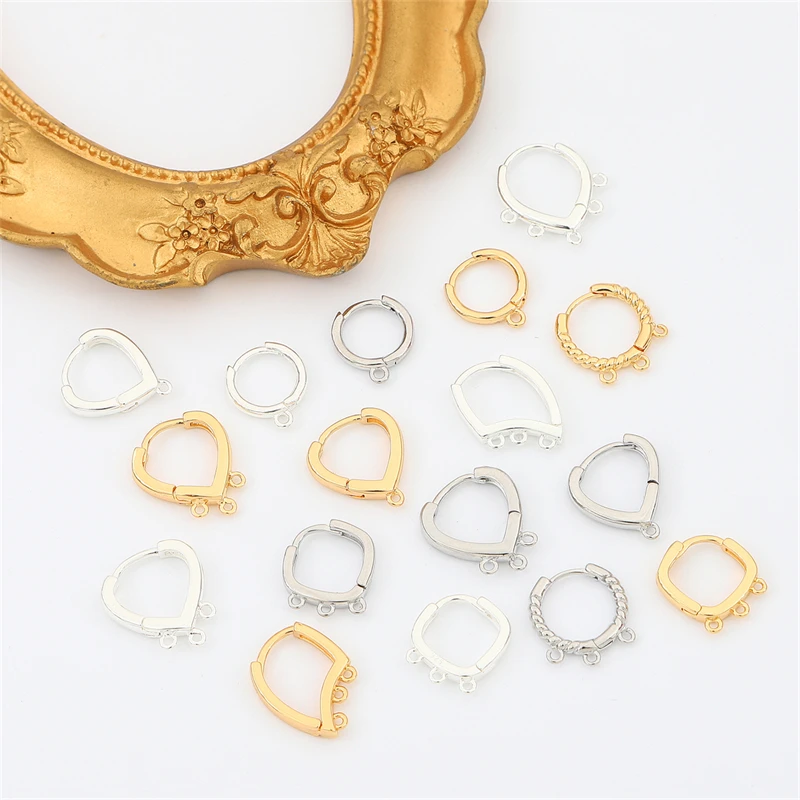 

Серьги-гвоздики женские медные круглые в форме сердца, 1 пара