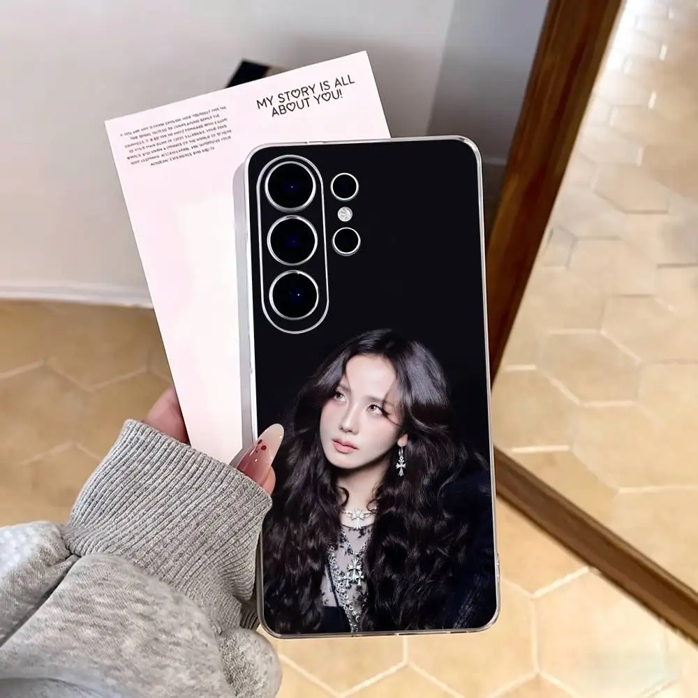 Фото Прозрачный чехол для телефона K-Kpop K-Kim J-Jisoo для Samsung S25, S24, S21, S22, S23, S30, Ultra, S20, Plus, FE, Note, 10, 9, 5G №4