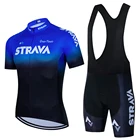 Трикотажный комплект для велоспорта STRAVA, летняя одежда для велоспорта, униформа для горных велосипедов, мужской костюм для велоспорта, 2022