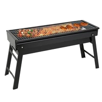 portable charcoal grill outdoor grill with handle foldable bbq grill for picnic beach terrace backyard barbecue
