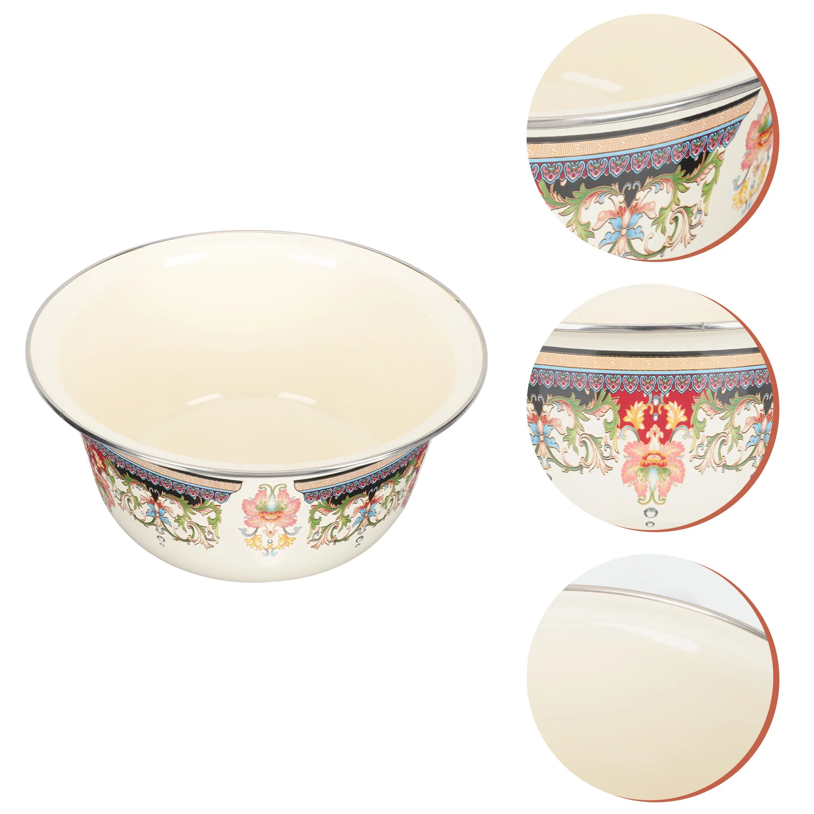 

Enamel Basin Multipurpose Washing Basin Enamel Storage Basin Food Storage Bowl