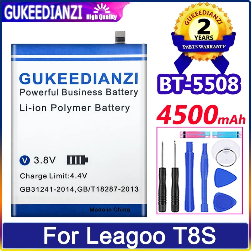 

BT-5508 4500mAh Large Capacity Replacement Battery For Leagoo T8S High Quality 0 Cycles Battery Li-polym Bateria