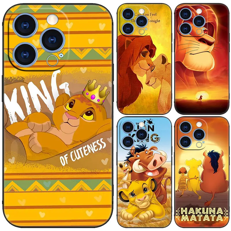 Чехол с рисунком льва короля Симбы черного цвета для OnePlus Ace 3V 2V 2 12R 11 10T 9RT 9Pro Nord CE4 CE3