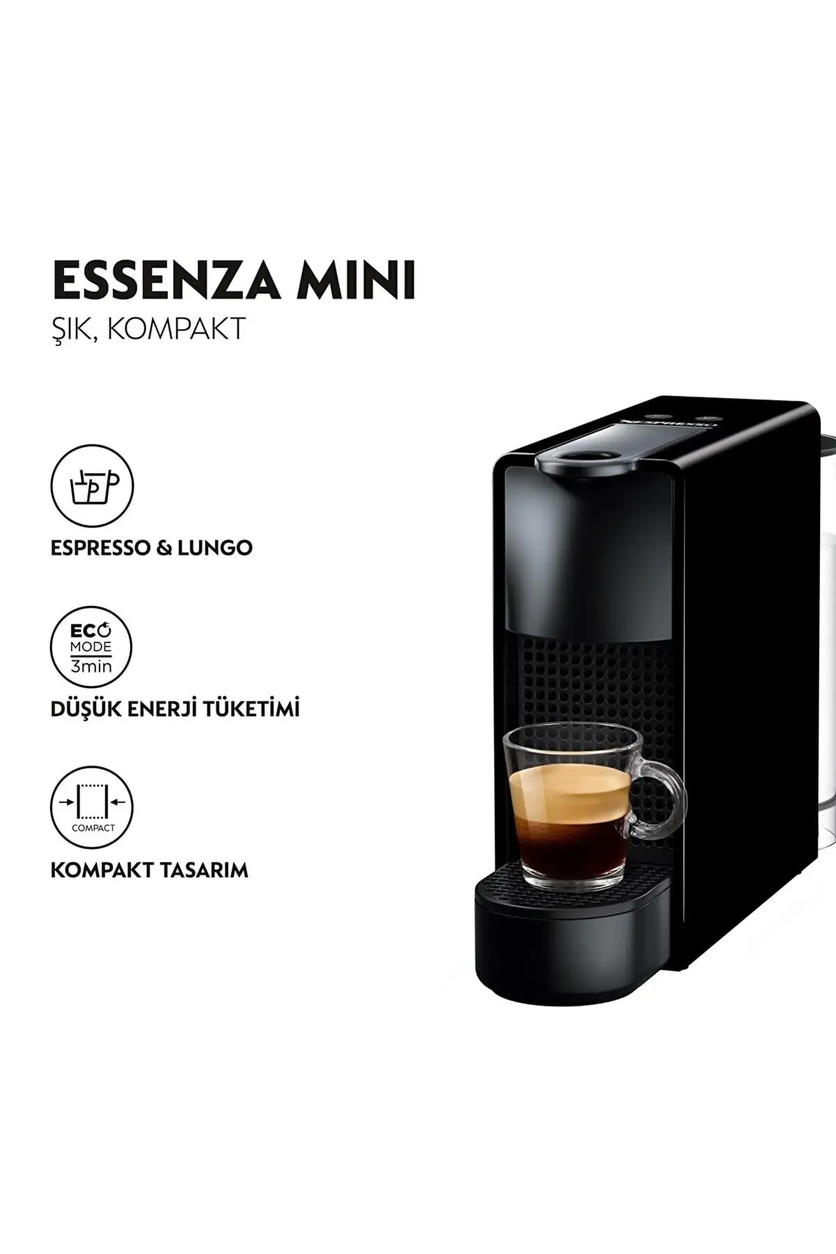 

Essenza Mini Black C30 Capsule Coffee Machine