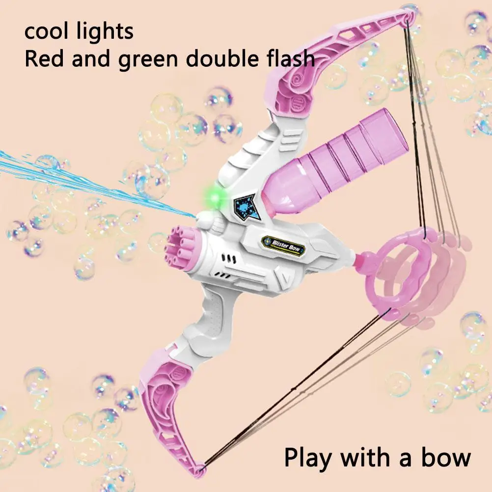 Bubble Machine Bow and Arrow 2 in 1 -2022 Summer Kids Soap Automatic Outdoor Toys Boys Girls on. -> Мыльная автоматическая снарядная машина "Bubble Machine Bow and Arrow 2 в 1 -2022 летние детские игрушки на открытом воздухе для мальчиков и девоче
