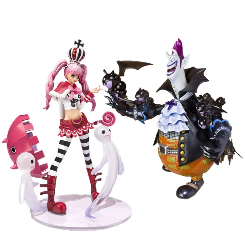 Bandai Original ONE PIECE Anime Figures F-Zero Gekko Moria Perona  PVC Action Figure Collections Model Dolls Toys Kids Gifts