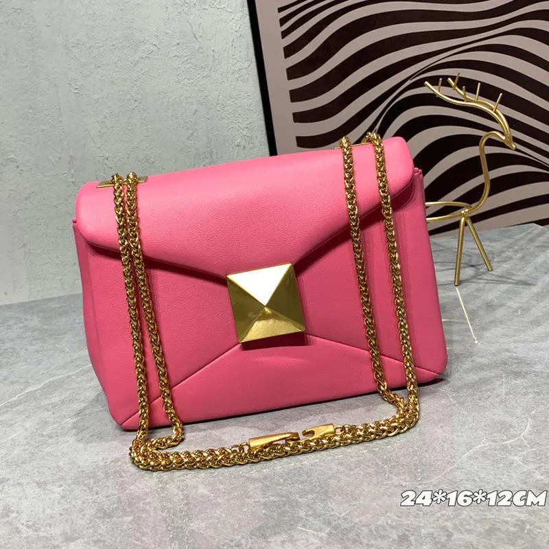 Classic women chain bag fashion small square bag shoulder crossbody purse simple casual Retro Design ladies handbag