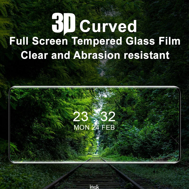 imak for Xiaomi 12 3D Curved Full Cover Tempered Glass for Xiaomi 12X Glass Screen Protector Film