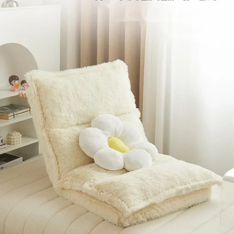 Скандинавский плюшевый диван-стул-регулируемое складное эргономичное кресло