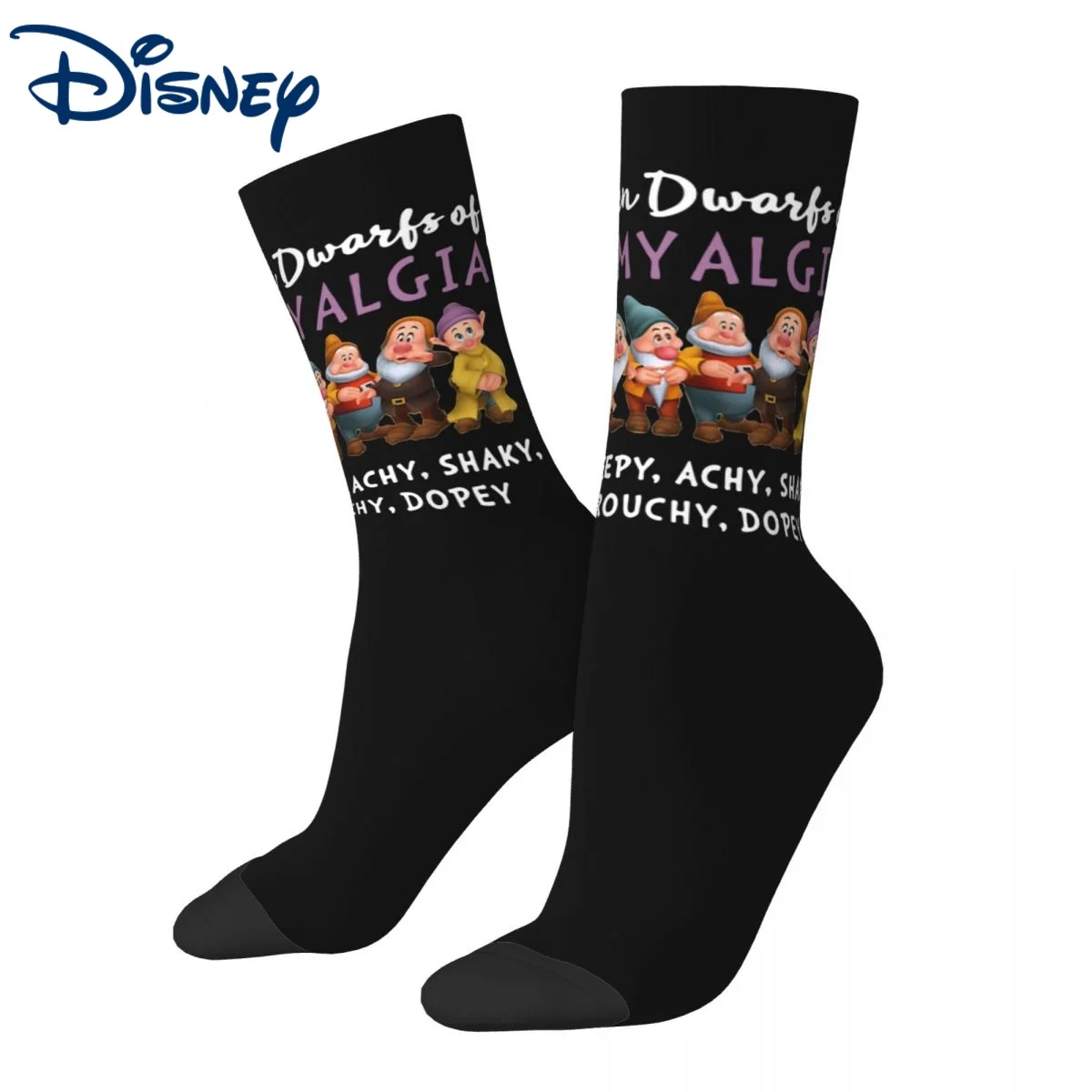 Harajuku Snow White Seven Dwarfs Sock Disney Graphic Women Stockings Spring Summer Autumn Winter
