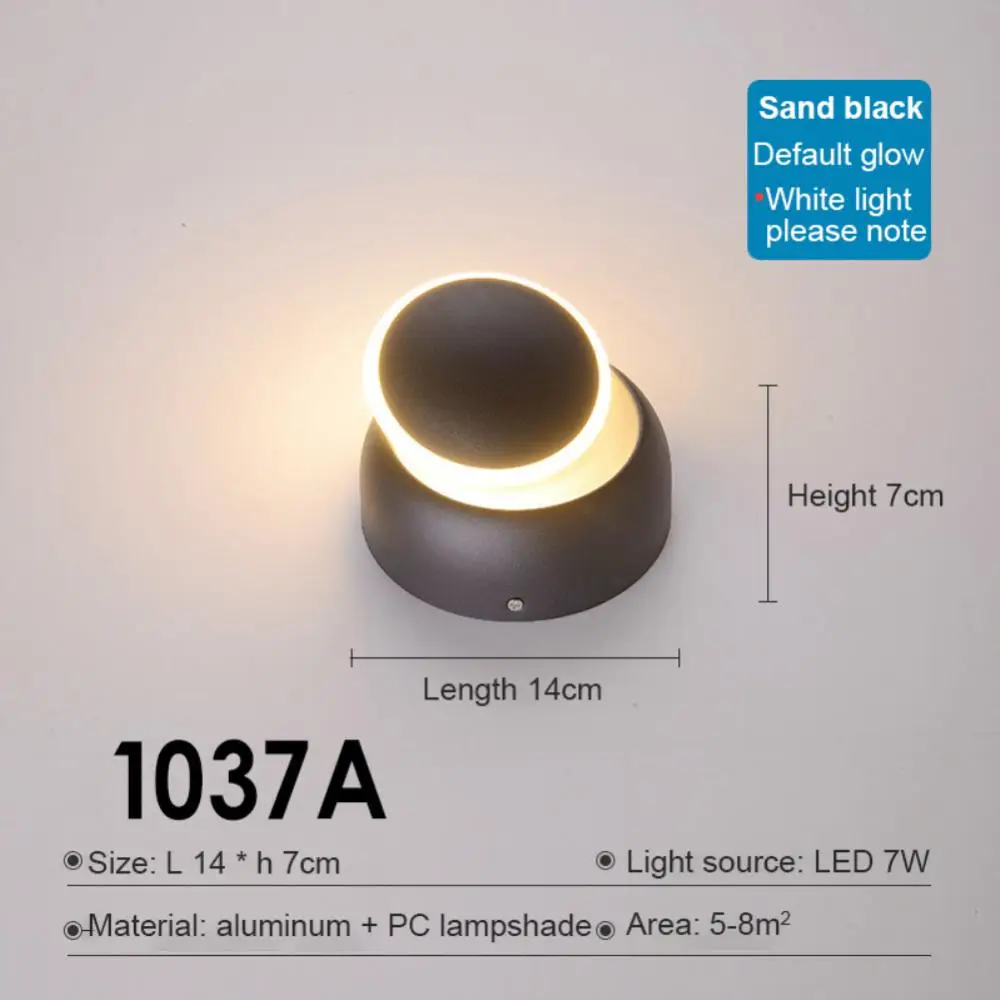 

Wall Lamp Nordic Moon Chasing Bedroom Wall Lights Simple Aluminum 360° Rotatable Lighting Eye Protection Home Decors Sconces