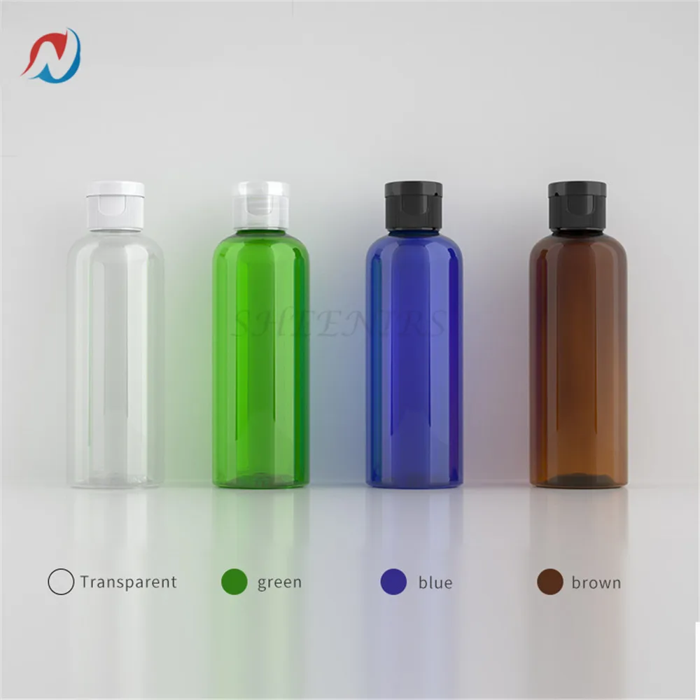 

Sheenirs 50pcs 100ML Empty Plastic Bottle Flip Cap Water Bottle 3.34oz Travel Flip Top Cosmetic Lotion Packaging Container