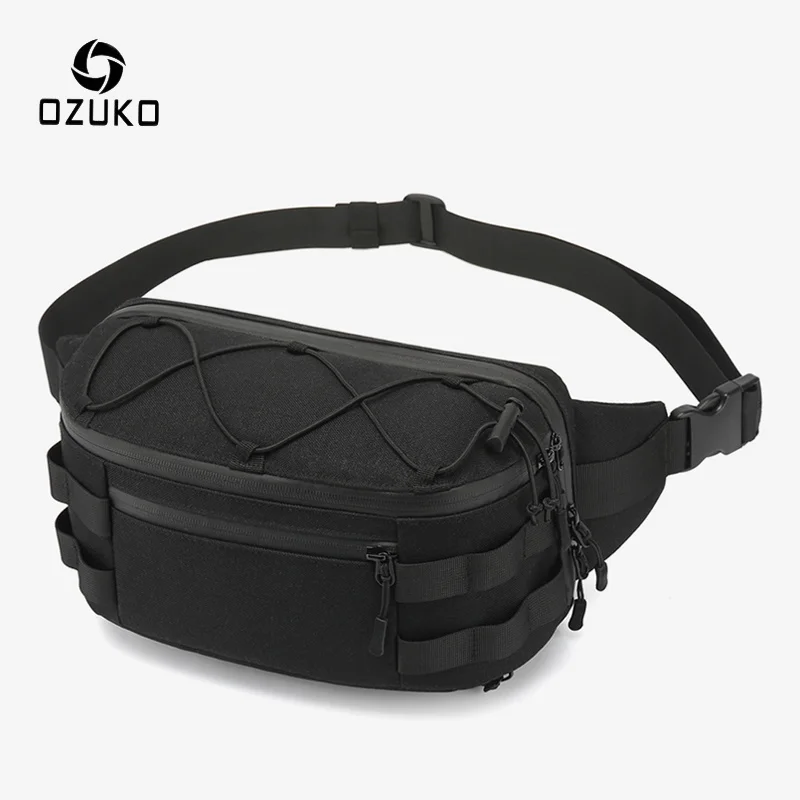 

Ozuko – men's waist bag, youth outdoor sports fashion chest bag, men's waterproof waist bag, high-quality banana bag