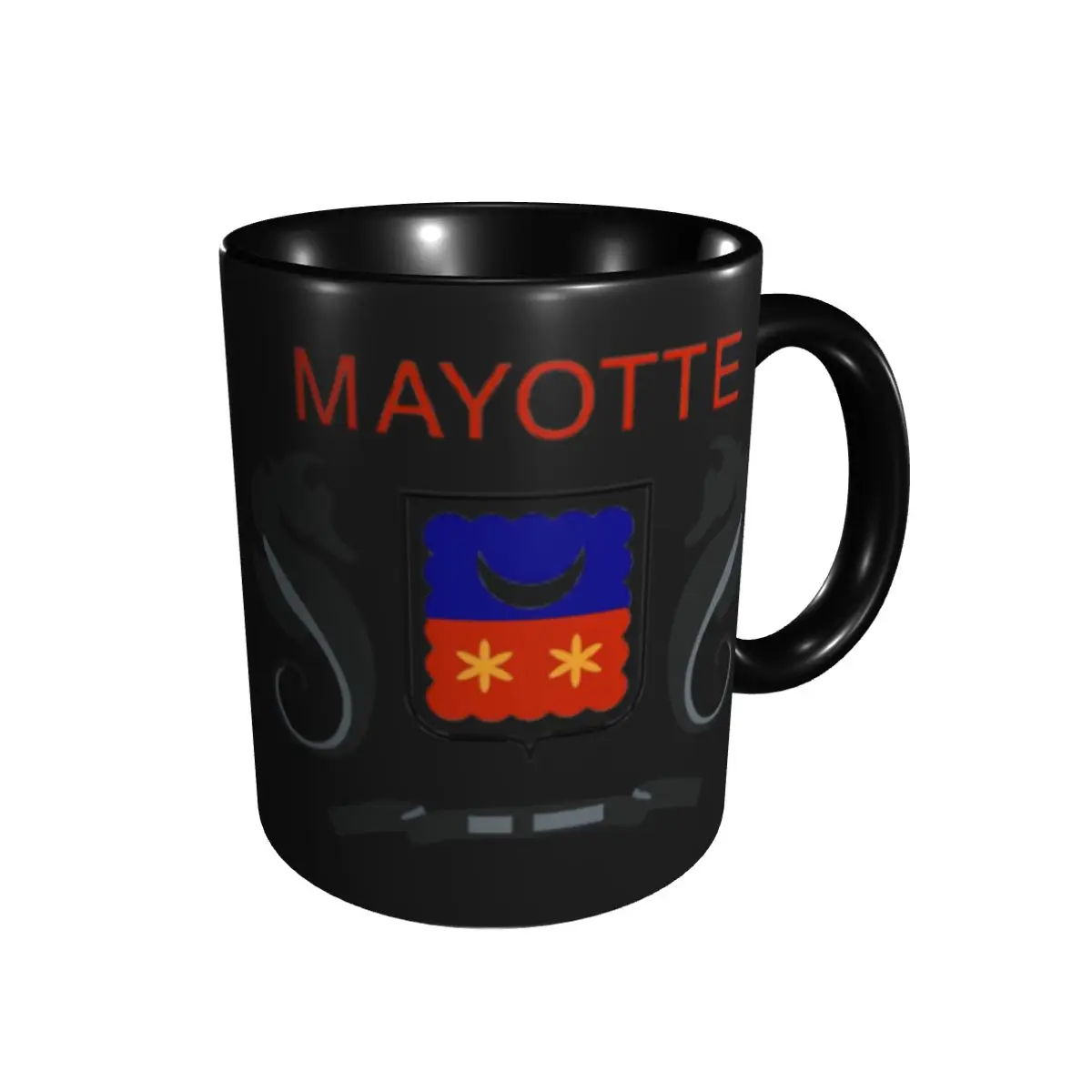 

Promo Mayotte Flag Coat Of Arms Of Mayotte Flag Gift Mugs Funny Cups Mugs Print Funny Vintage R278 multi-function cups