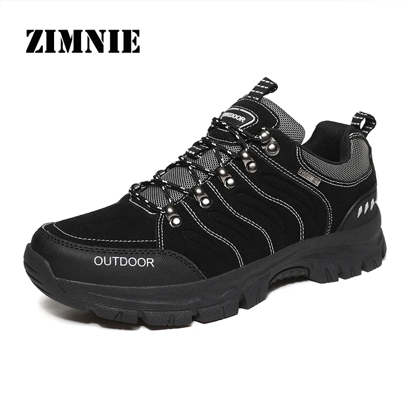 

ZIMNIE High Quality Men Hiking Shoes Brand Non-slip Outdoor Mens Sport Trekking Mountain Shoes Climbing Athletic Shoes