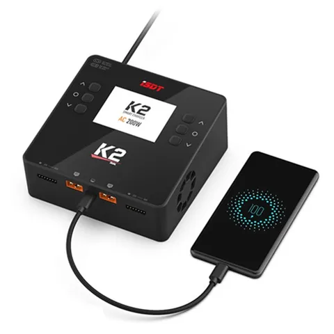 ISDT K2 AC 200 вт/DC 500 вт x2 двухканальный умный баланс Lipo Dis зарядное устройство для 1 ~ 6S LiFe Lilon LiPo Pb 1-12S NiMH батареи