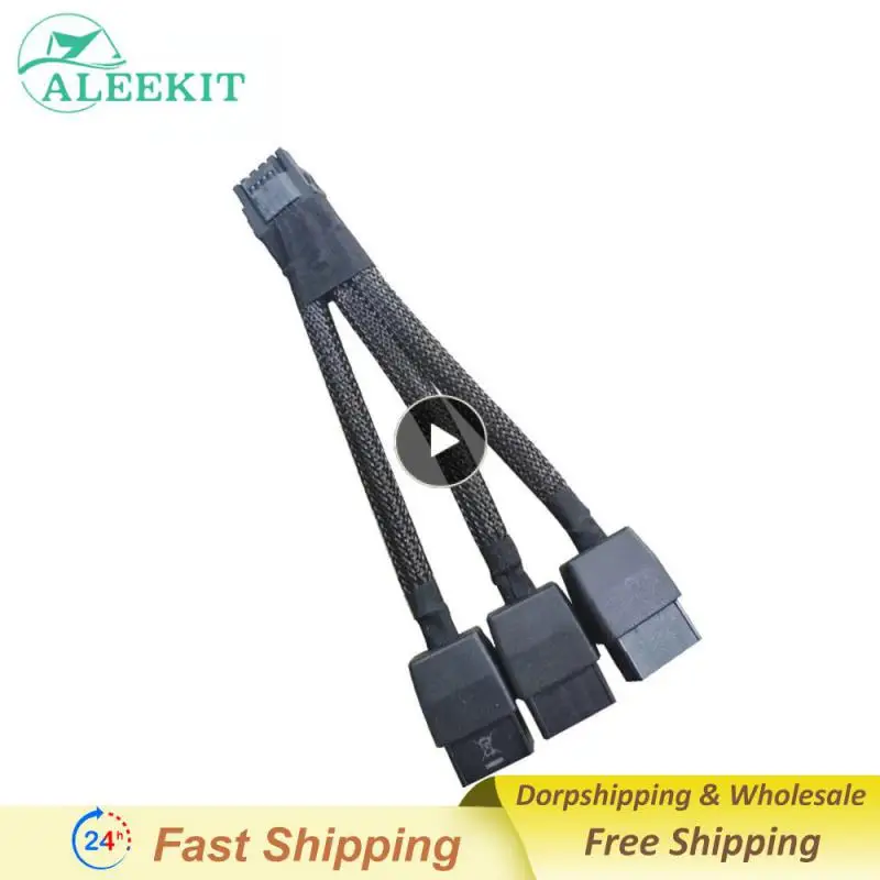 

1~8PCS RTX4090 RTX4080 series 16AWG 4x8pin 3x8pin PCI-e to 16Pin (12+4) PCI-e 5.0 12VHPWR Connector 90-Degree Elbow egp new