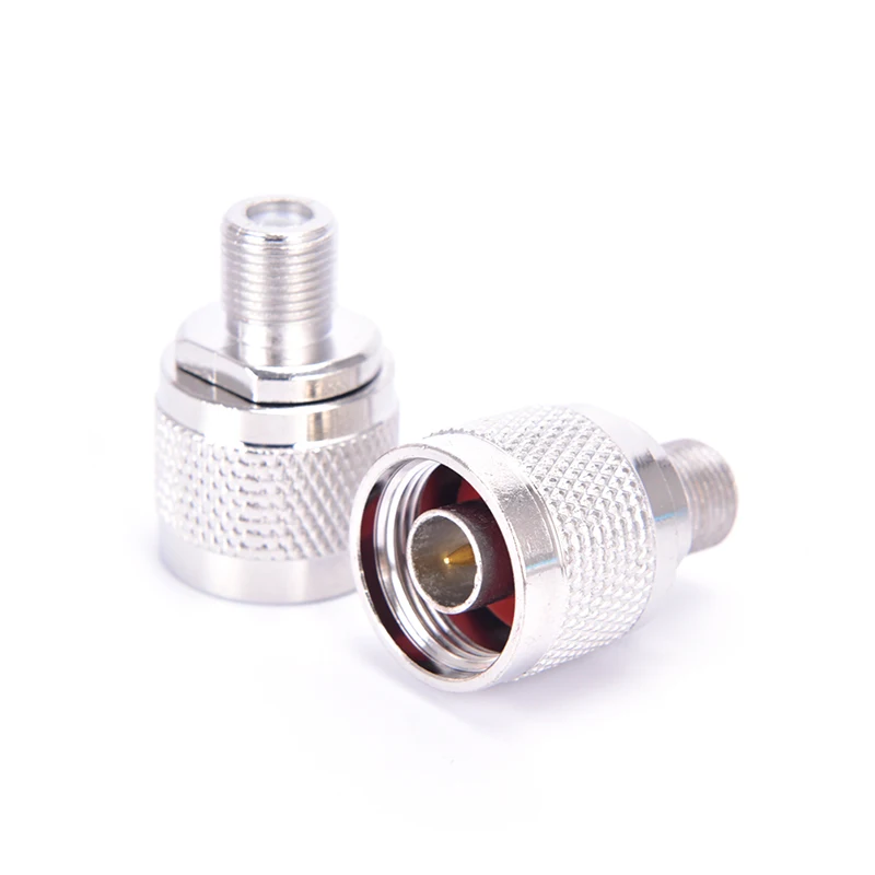 

Universal RF Connector N Male Plug Male Pin to F Female Jack Adapter Signal Metric Adapter 3x1.8cm