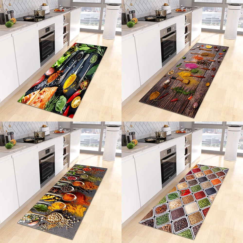 

Customizable Bedroom Balcony Decoration Carpet Living Room Bathroom Corridor Door Non-slip Floor Mat Spice Kitchen Mat Door Mat