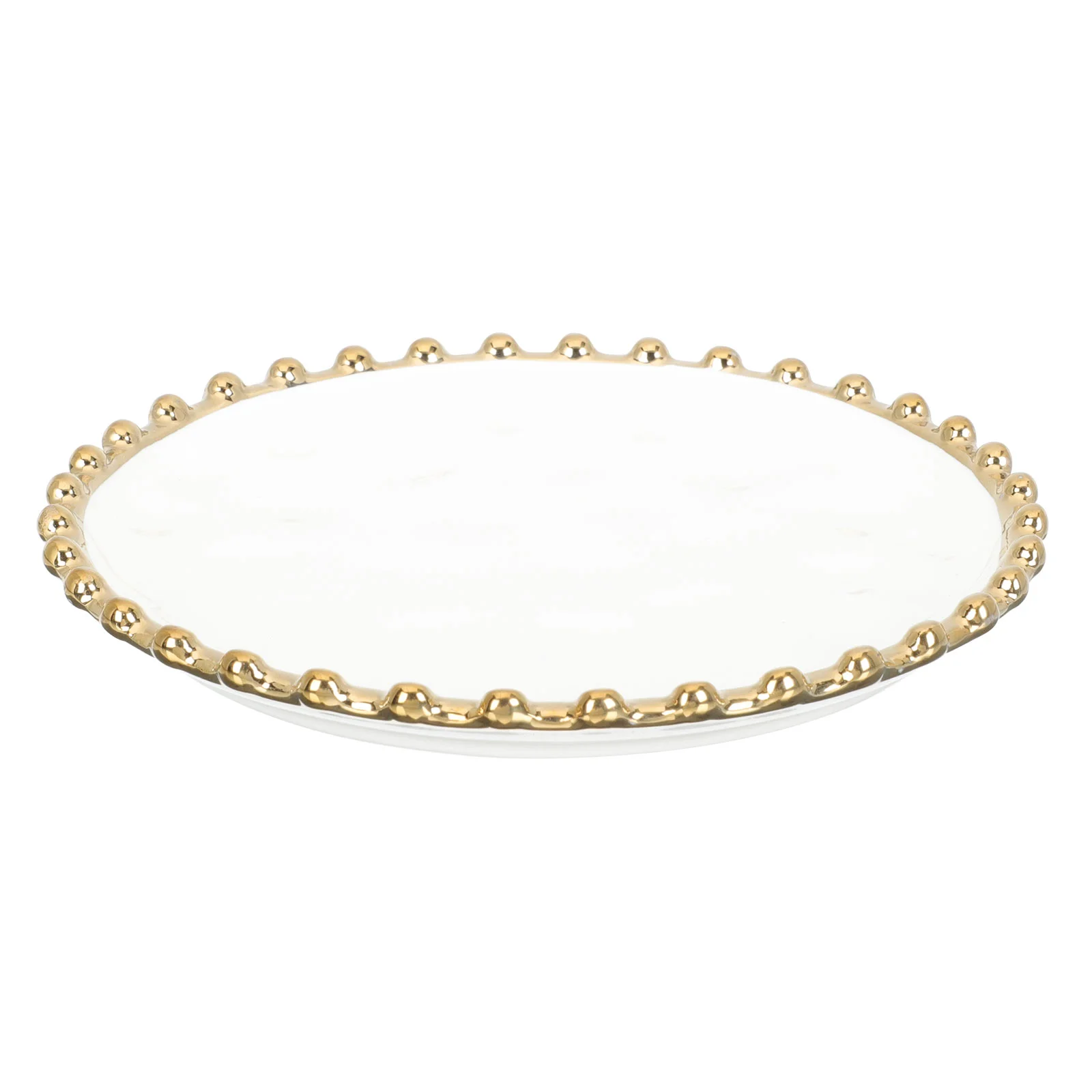 

Dim Sum Plate Cake Stand Set Jewelry Dish Gold Rim Dinner Plates Round Porcelain Plate Ceramics Pizza Serving Dishes