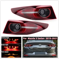 led car rear tail light for mazda 3 sedan 2019 2020 2021 warning brake stop light turn signal lamp car accessories