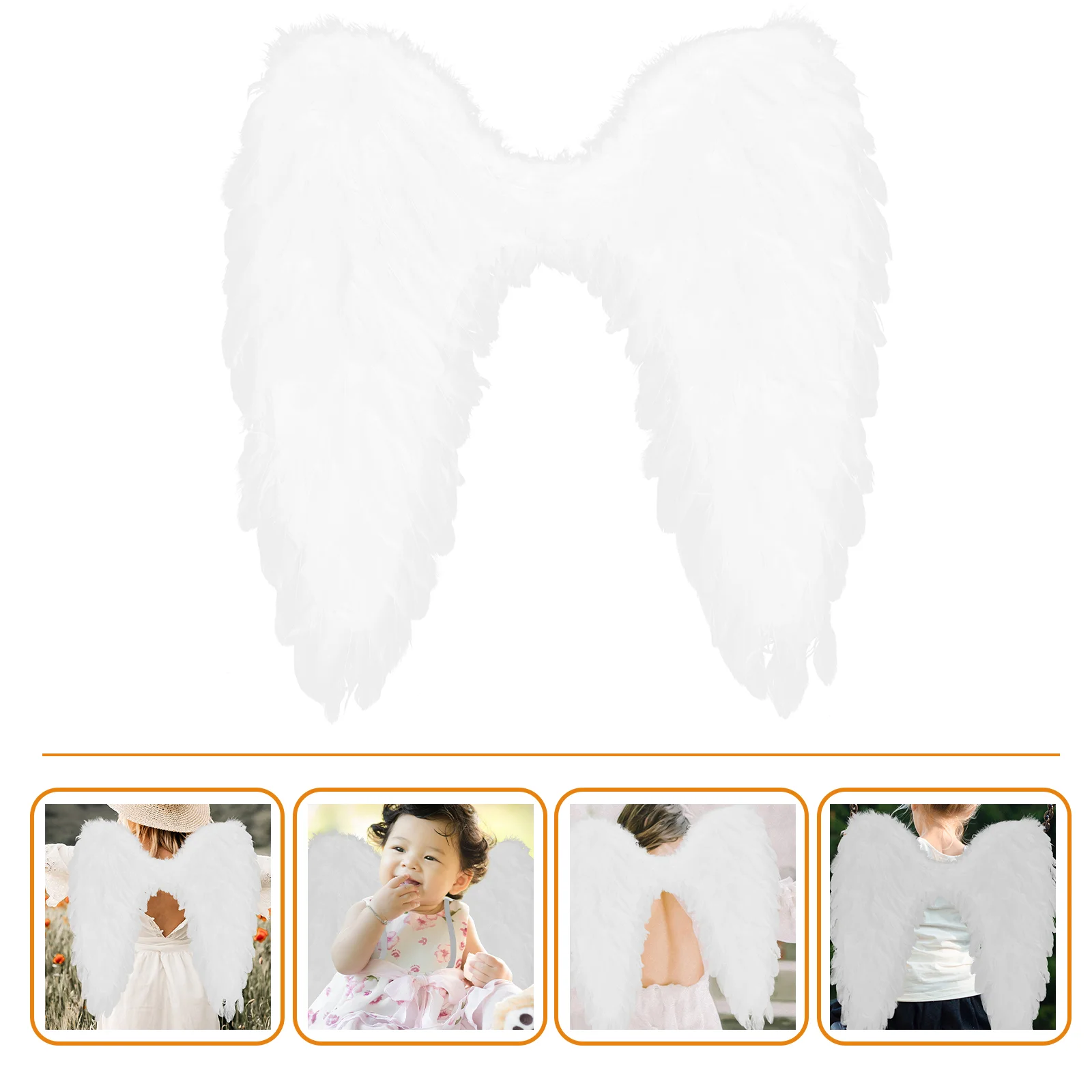 

1Pc Decorative Christmas Angel Wing Adornment Adorable Performing Prop