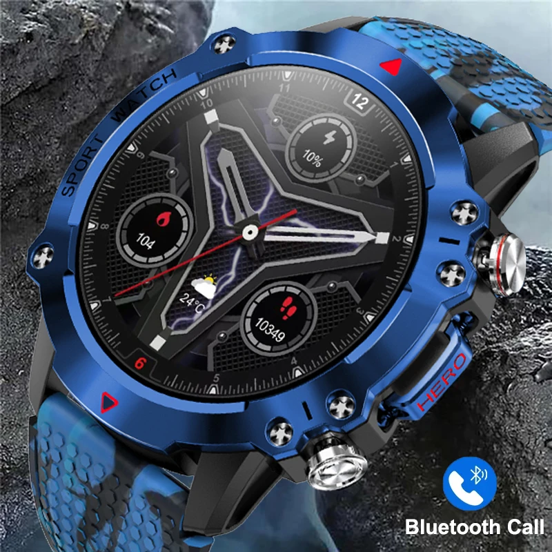 

New Sports Smart Watch Men Waterproof Outdoor Clock Custom Dials Bluetooth Call Watches For Men Health Monitoring Smartwatch Men