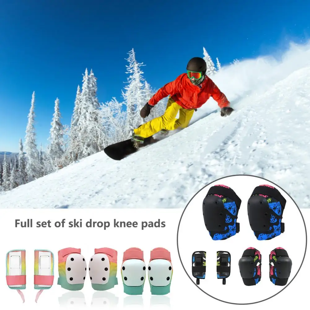 

Practical Ski Knee Pads Anti-fall Skiing Protectors Thicken Liner Skating Skateboard Protective Gears Equipments Protective