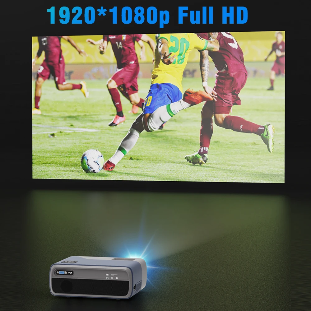 проектор для фильмов Проектор домашнего кинотеатра с блютуз проекторы WIFI 4k Full HD