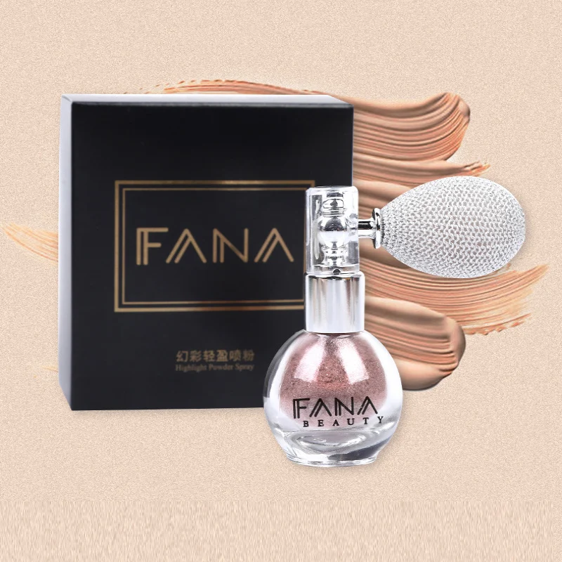 

FANA Fashion Highlighter Powder Spray High Gloss Glitter Powder Spray Shimmer Sparkle Makeup Face Body Beauty Highlight Makeup