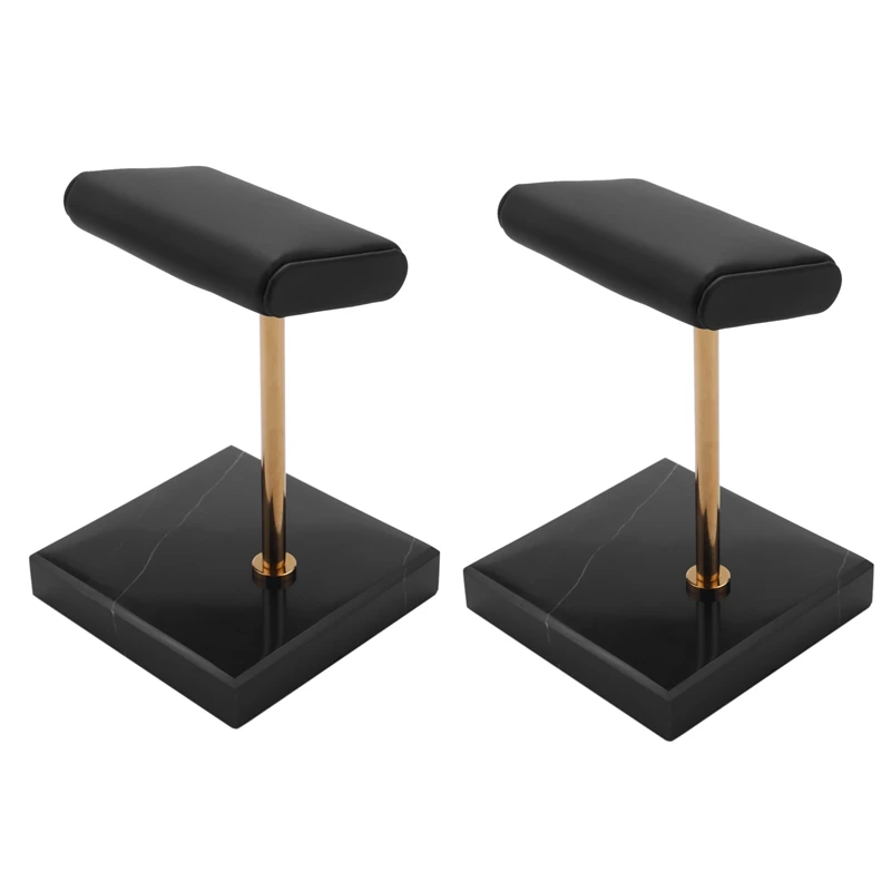 

2X Marble Watch Bracelet Bracelet Display Stand Black PU Leather Jewelry Stand Watch Stand Watch Placement Jewelry Stand