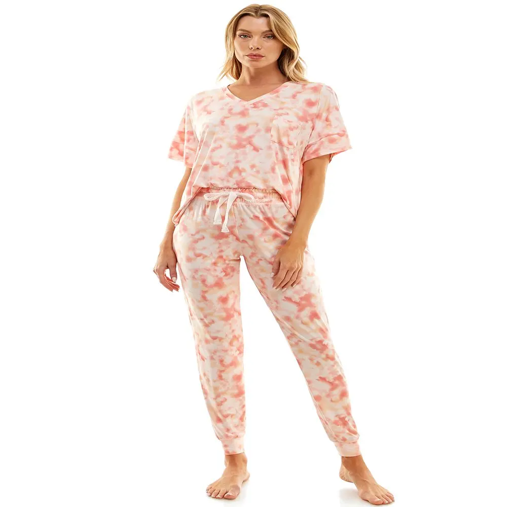 HMCN Women`s Long Sleeve Sleep Notch Collar Set, Sizes S-XL