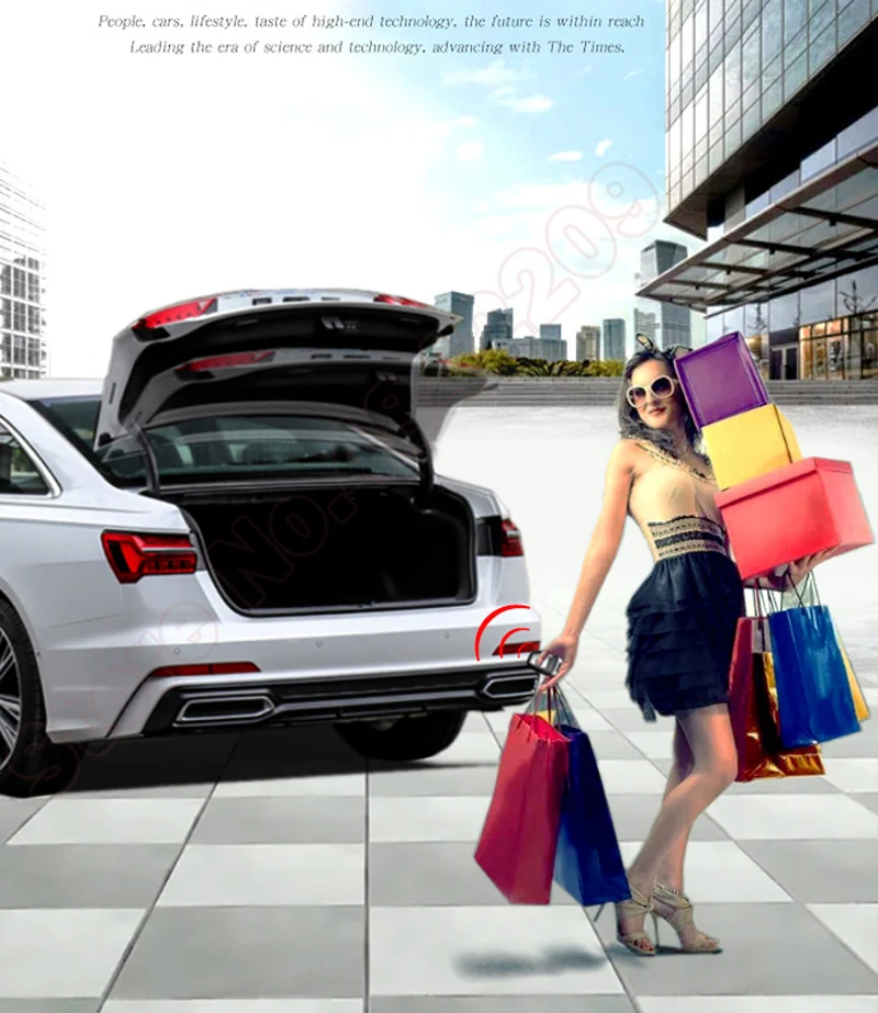 Фото Для Audi Q2 2018-2021 автомобильный багажник, электрическая задняя дверь, интеллектуальный подъемник задней двери, хвостовой ящик, датчик удара на ногу №2