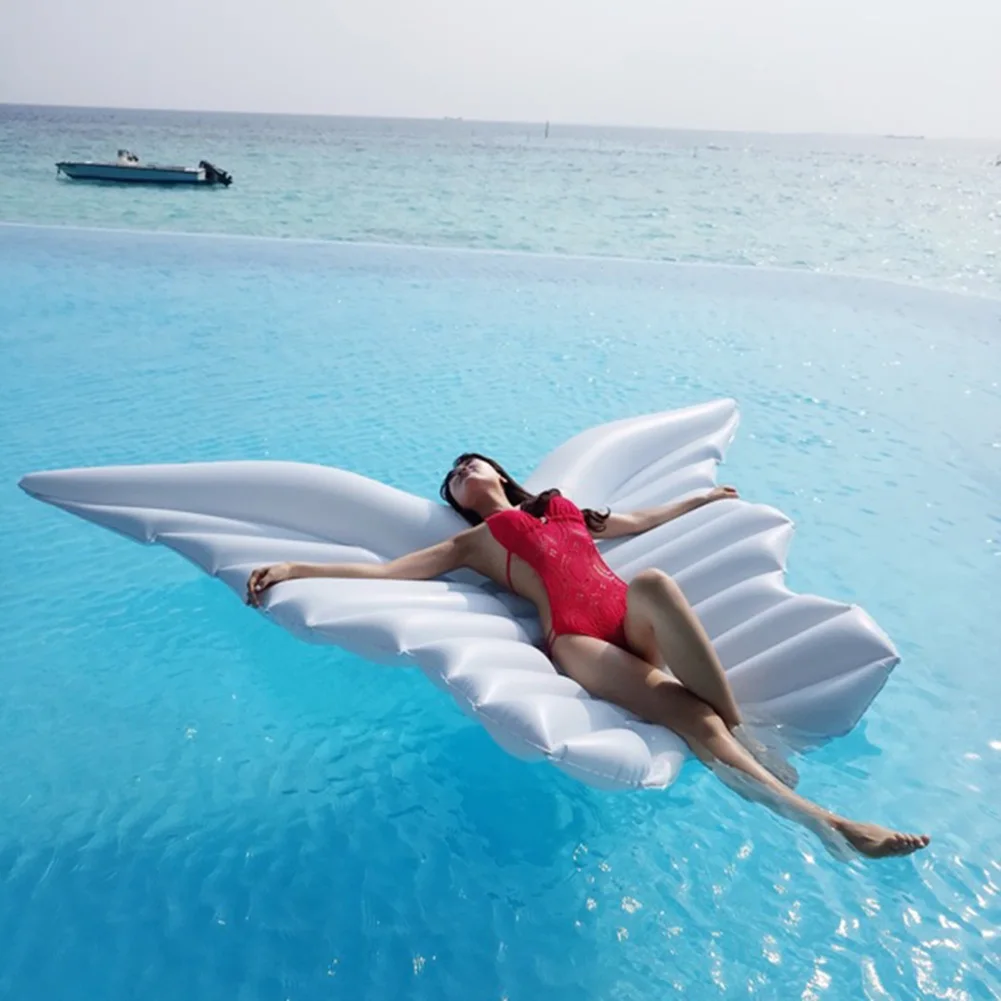 

Water Floating Bed Cartoon Wing Inflatable Lounge Mattress for Adult/Kids