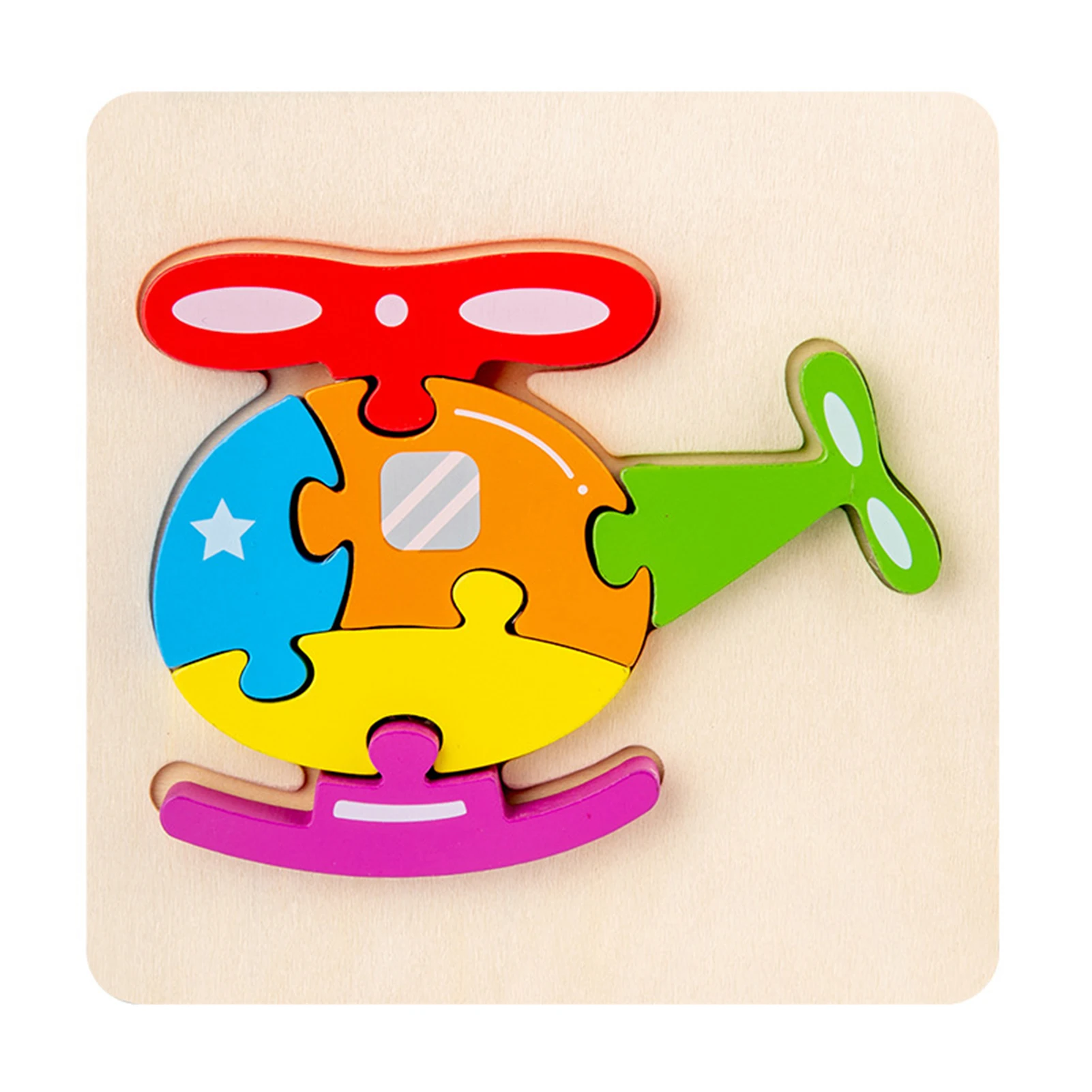 

Деревянный Дошкольный красочный пазл для малышей, Игрушки для раннего обучения, подарок для детей