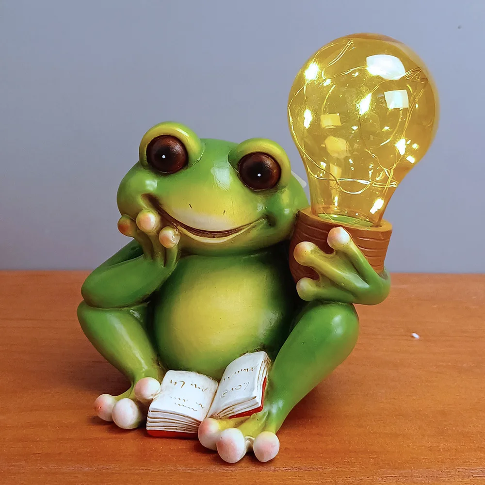 

Creative Solar Energy Frog Outdoor Garden Lamp Balcony Decoration Courtyard Crafts Cute Fun Gift
