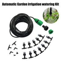 automatic garden irrigation watering kit 10 m 12 single outlet micro sprinkler set 33 piece set outdoor atomization cooling