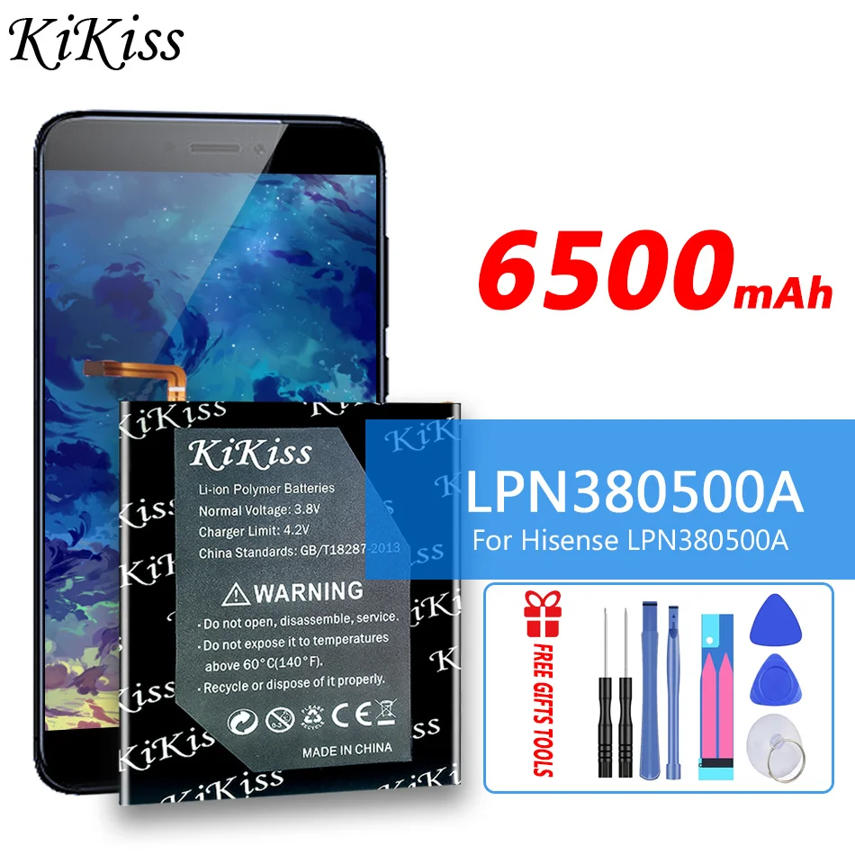 

6500mAh KiKiss Battery For Hisense LPN380500A Mobile Phone Batteries