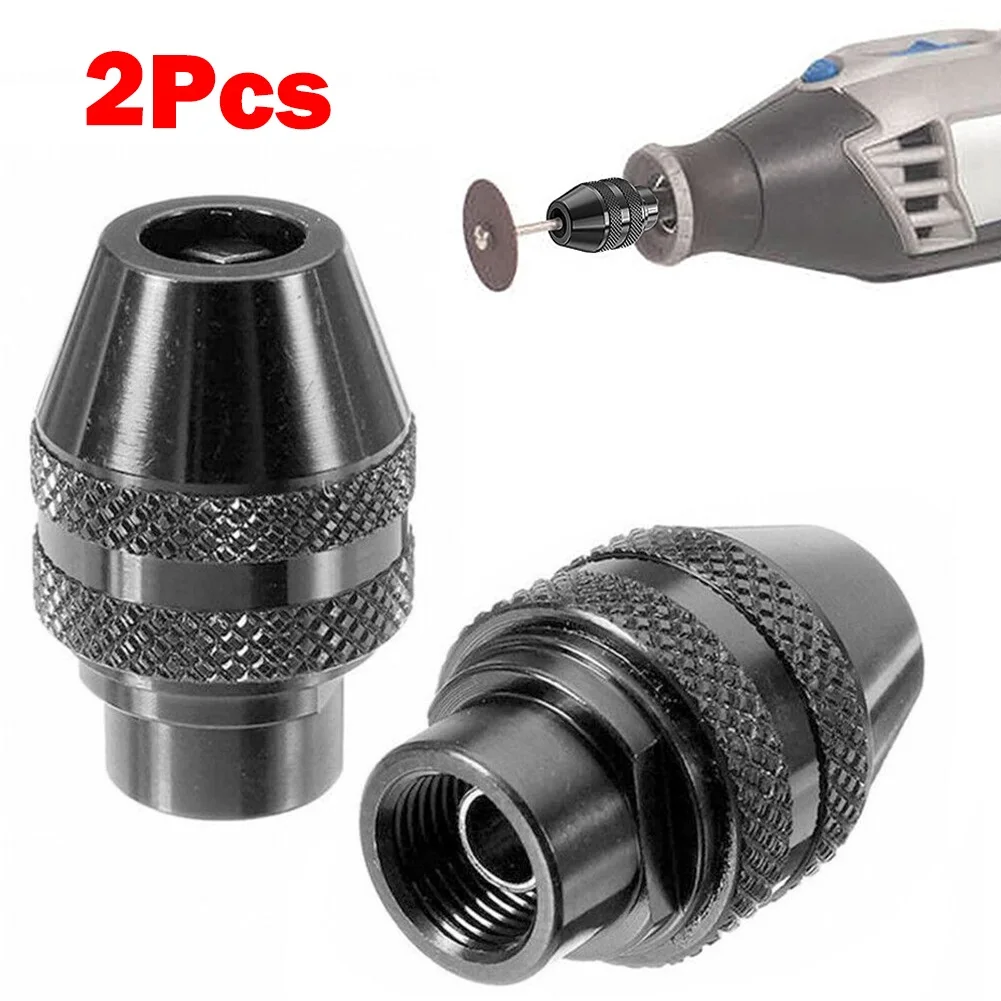 

2pcs Metal Drill Chuck 0.8-3.2mm Clamping Range For Keyless Drill Chuck Rotary Tool 3000 4000 7700 8200 Power Tools Parts