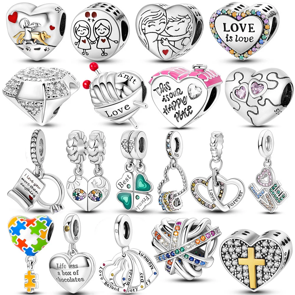 Бусины аналогичные серебряным бесконечности любовь мама сердце подвеска