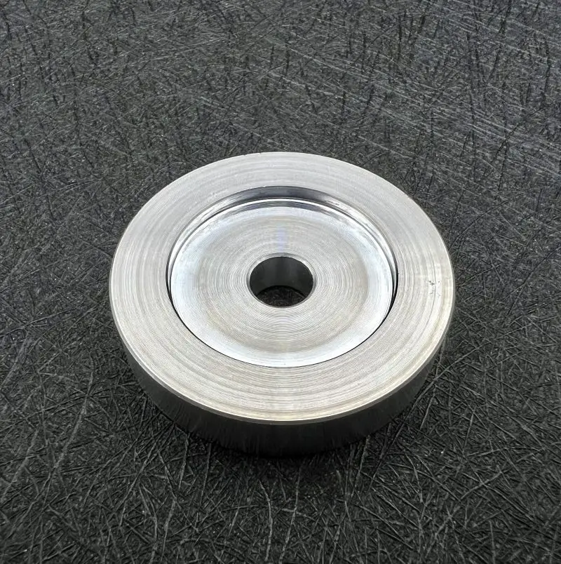 CNC aviation aluminum 45 rpm adapter record  LP vinyl record player