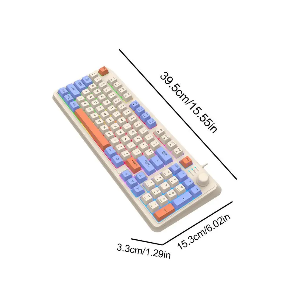 Клавиатура K82 Механическая Проводная компактная игровая клавиатура для