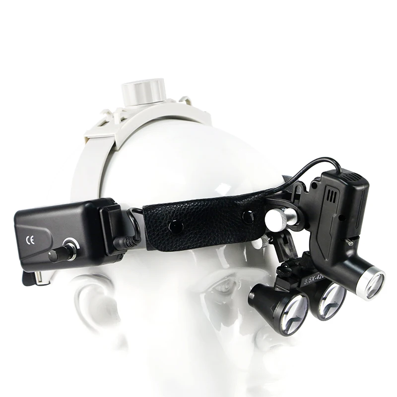 

3.5x surgical loupe adjustable magnifying dental headlight for ent room binocular loupes price