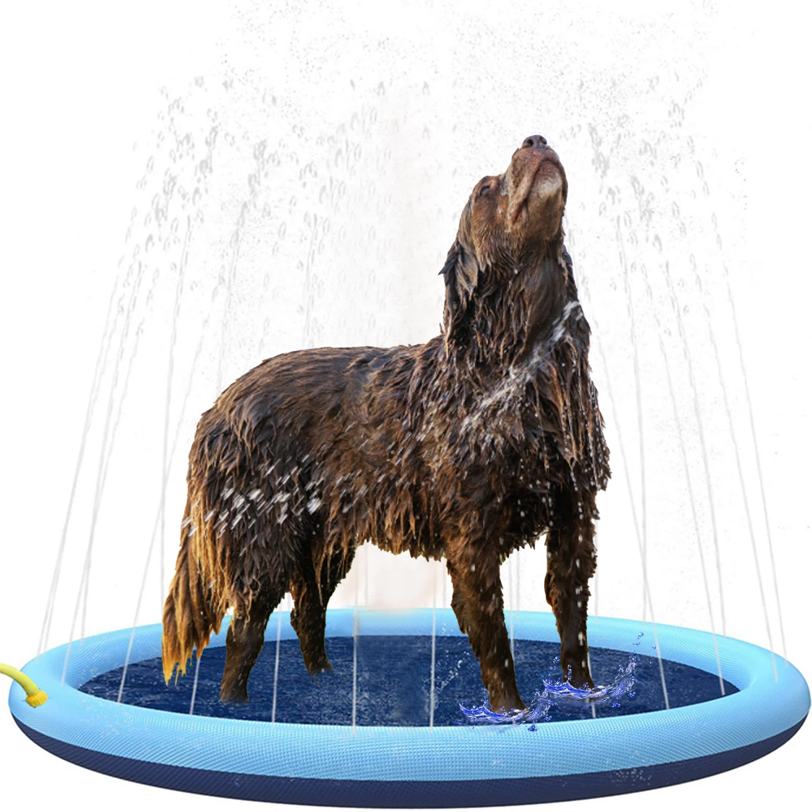 

Non-slip For Kids And Dog Dog Pool Water Spray Pad Thicken Dogs Pet Swimming Pool Bathtub Pet Summer Backyard Playset & Water To
