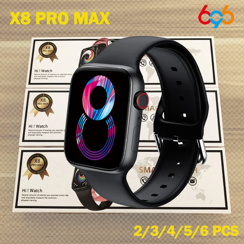 

X8 Pro Max Big Smart Watch Message Reminder SmartWatch Music Dialing Sports Sleep Monitoring Heart-rate PK X9 i7 Pro DT8 IW8