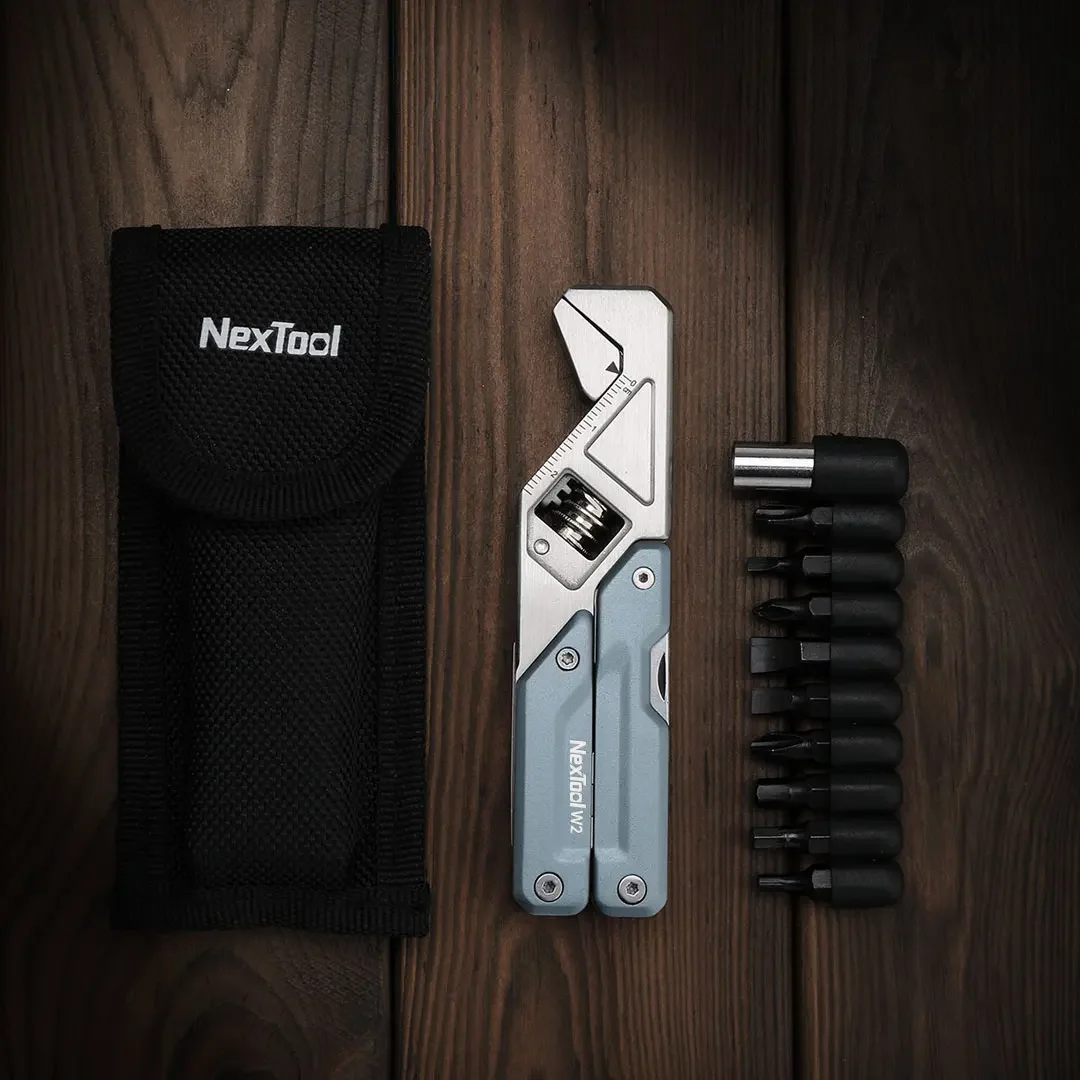 Фото NexTool светильник Wrench W2 многофункциональные складные плоскогубцы многофункциональный гаечный ключ Отвертка EDC инструмент для обслуживания инструмент для домашнего ремонта №3