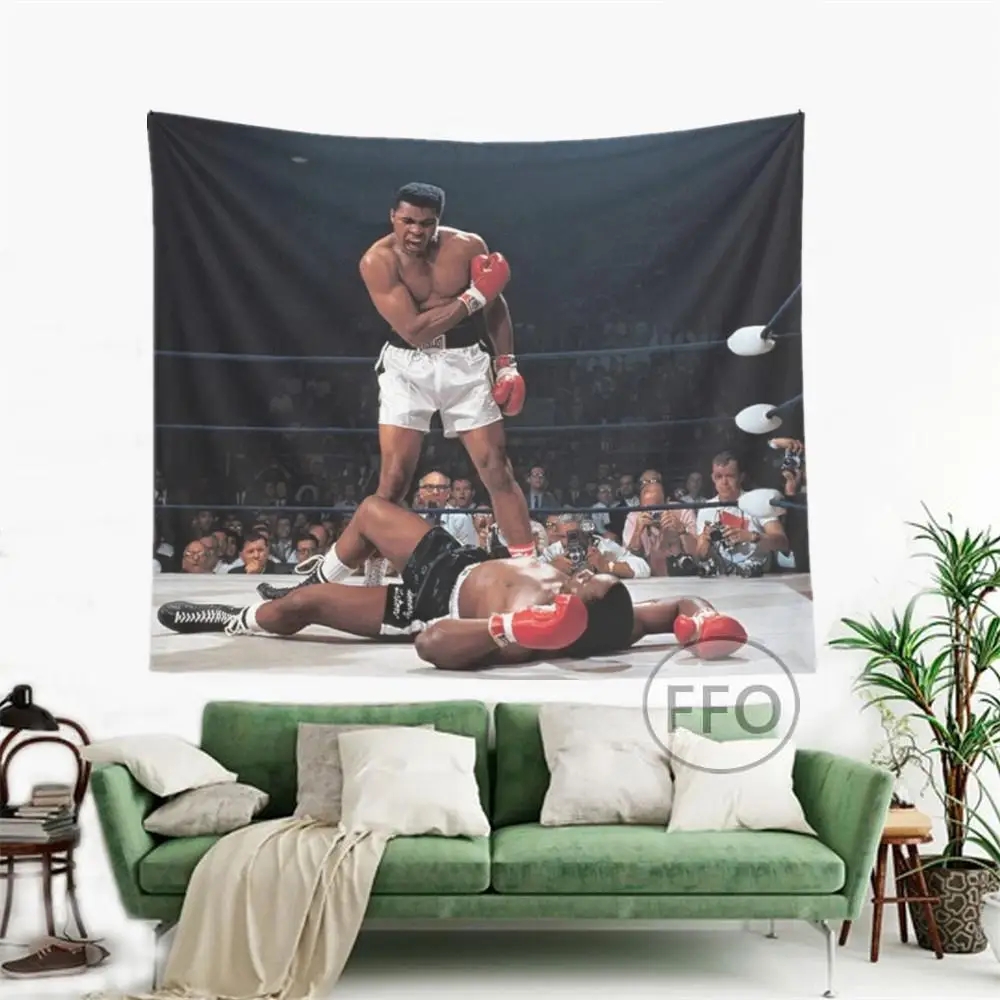 Мухаммед Али против Санни боксерский спортивный постер Liston Настенный декор