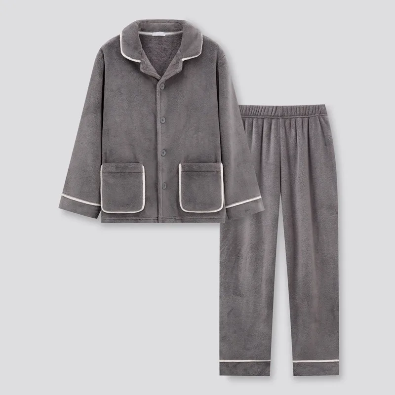 Ladies' Pajamas Warm In Winter Love Man Sleep Coral Fleece Pajama Set