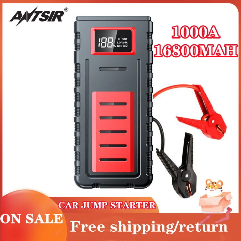 

Car Jump Starter 16800mAh Power Bank 1000A 12V Portable Battery Charger Auto Emergency Booster Starting Device Jump Start